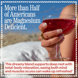 Wooden Spoon Herbs Magic Magnesium Tart Cherry Drink Mix with a glass of water
