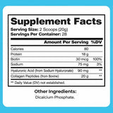 WOUND CAREPLUS Collagen Powder mixed in a glass of water