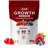 WOVOEO Hair Growth Vitamins Gummies front view, 60 count