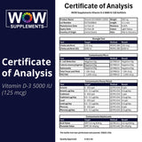 WOW Supplements Vitamin D3 softgels lifestyle setting