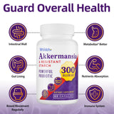Wsidche Akkermansia Probiotic Supplement lifestyle scene with a glass of water