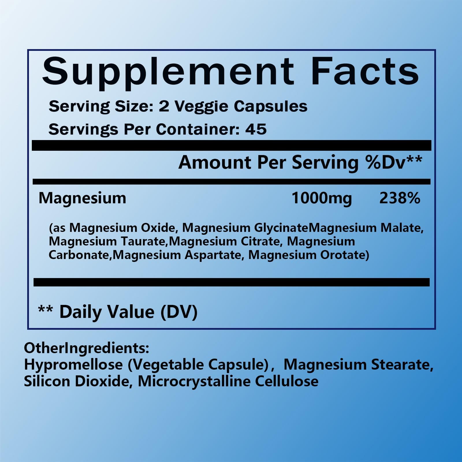 WSJAWH Magnesium Complex 12-in-1 supplement capsule close-up