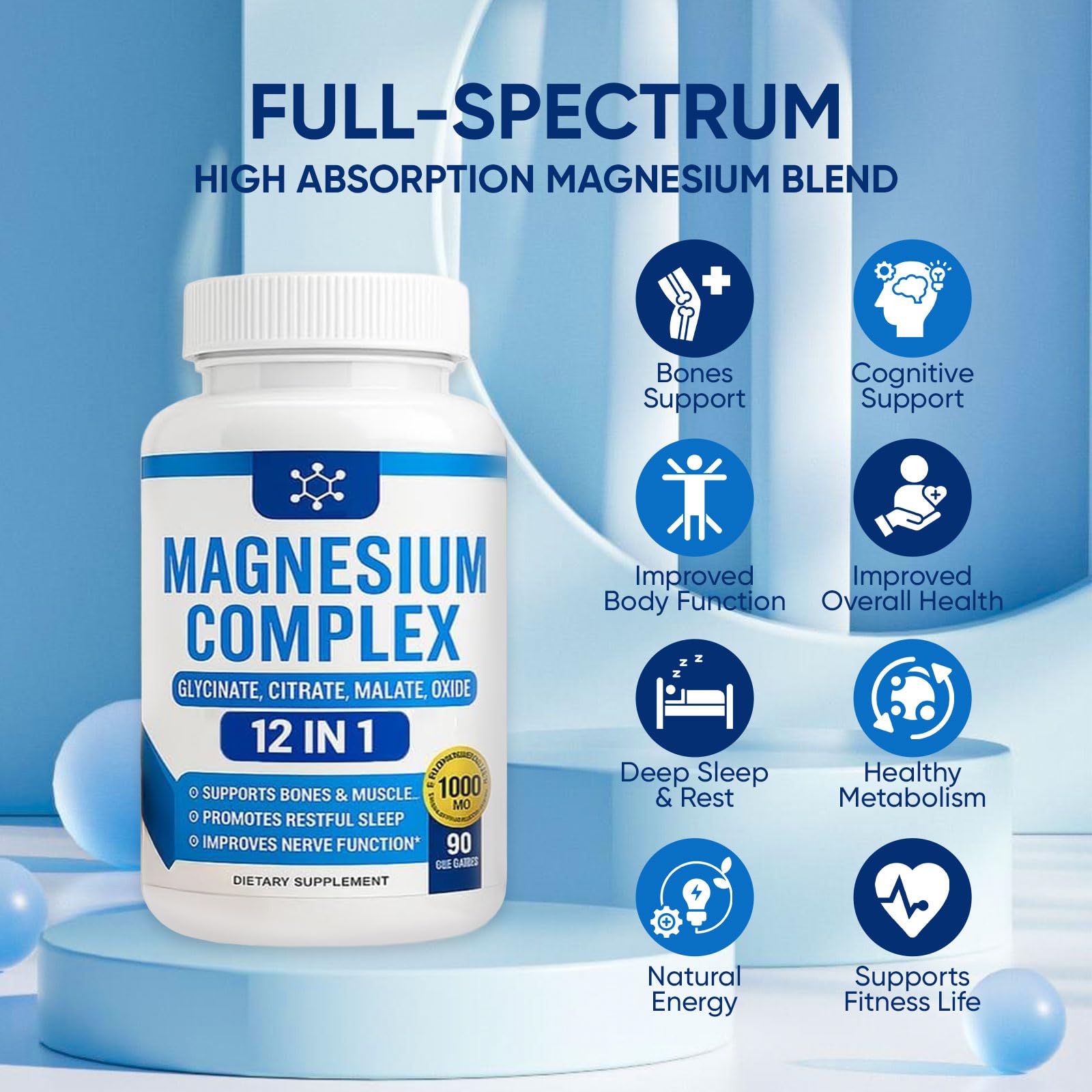 WSJAWH Magnesium Complex 12-in-1 supplement ingredients list