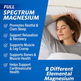 WSJAWH Magnesium Complex 12-in-1 supplement with a glass of water