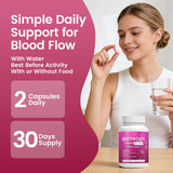 WSJAWH Organic Beet Root Capsules 1300mg with measuring spoon