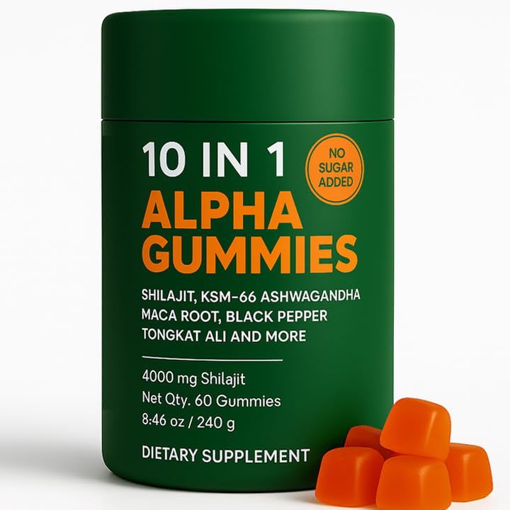 WSJAWH Shilajit Gummies front view with packaging