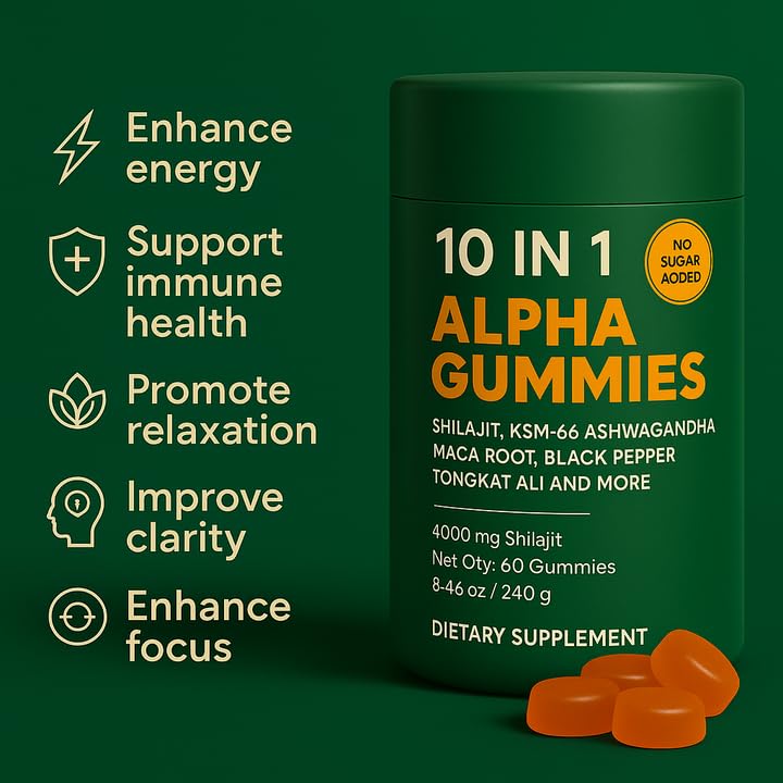 WSJAWH Shilajit Gummies in a travel pouch