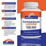 Wuiil Potassium Iodide 130mg Capsules bottle side view