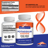 Wuiil Potassium Iodide 130mg Capsules on a wooden table