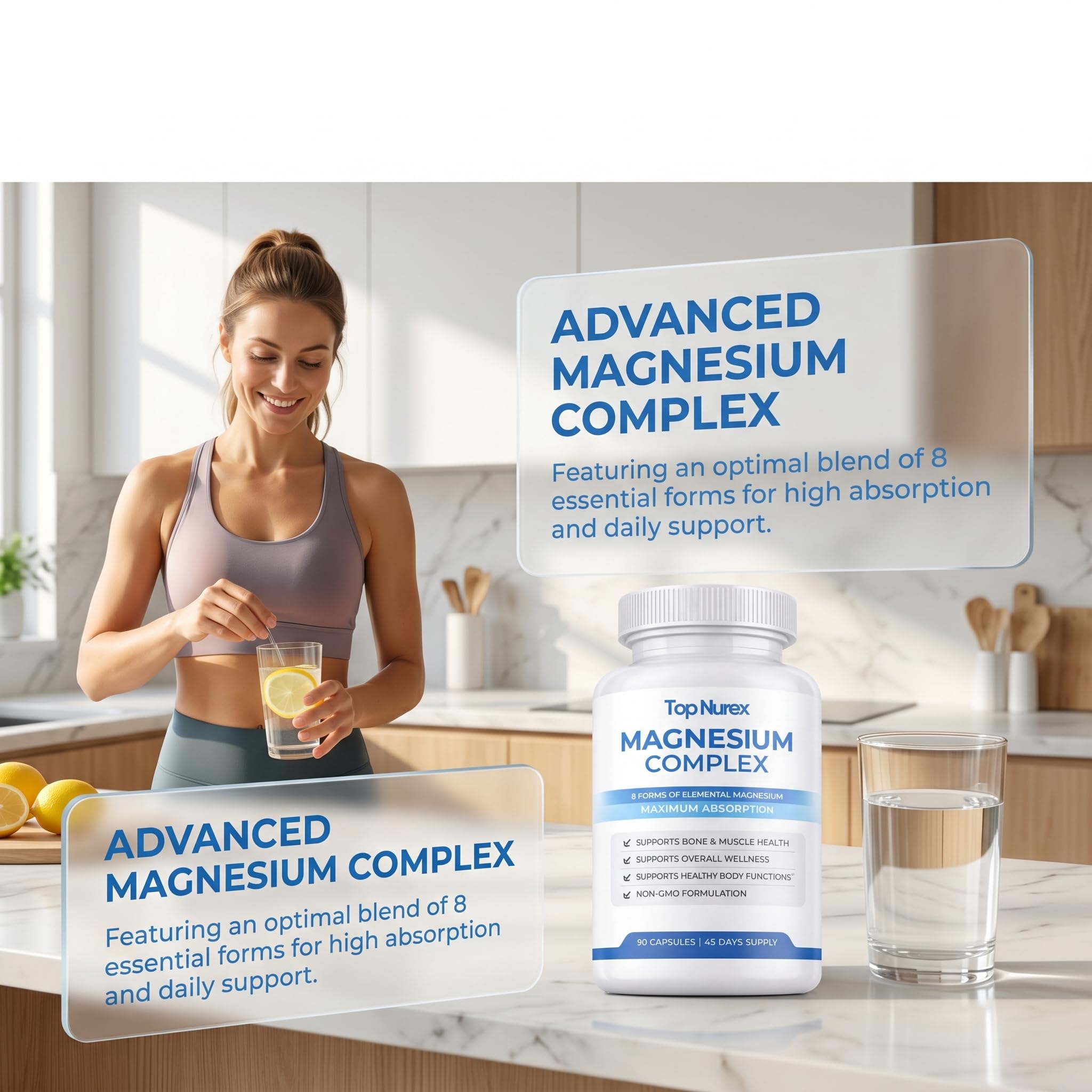 wuliao Magnesium Supplement side view with ingredient list