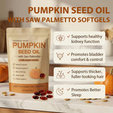 wuliao Pumpkin Seed Oil Softgels side view with label