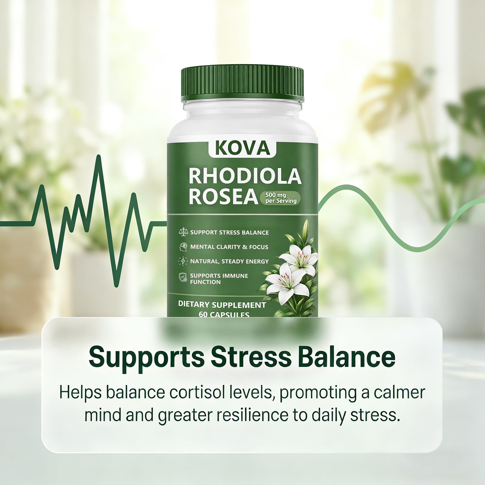 wuliao Rhodiola Rosea Capsules 500mg packaging