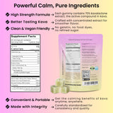 WUNDERKIND Kava Kava Gummies with a measuring spoon for serving size