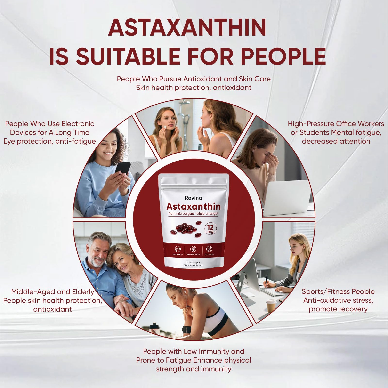 Wvnscl Astaxanthin Supplement 109g capsule close-up