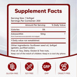 Wvnscl Astaxanthin Supplement 109g side view