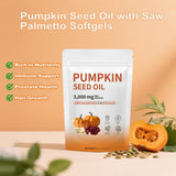Wvnscl Pumpkin Seed Oil and Saw Palmetto softgels in hand
