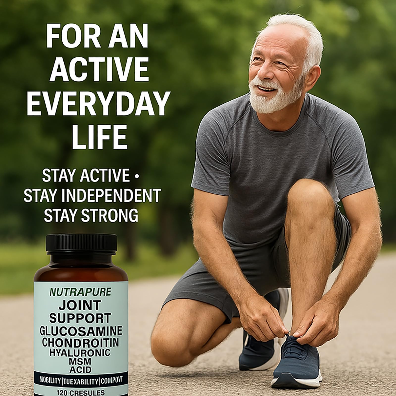 WXDOAU Chondroitin Joint Care Capsules with measuring scoop