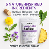 WXDOAU Prebiotic Supplement 6-in-1 Botanical Formula 60 Capsules side view