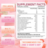 WyuuKi Collagen Gummies back view with ingredient list