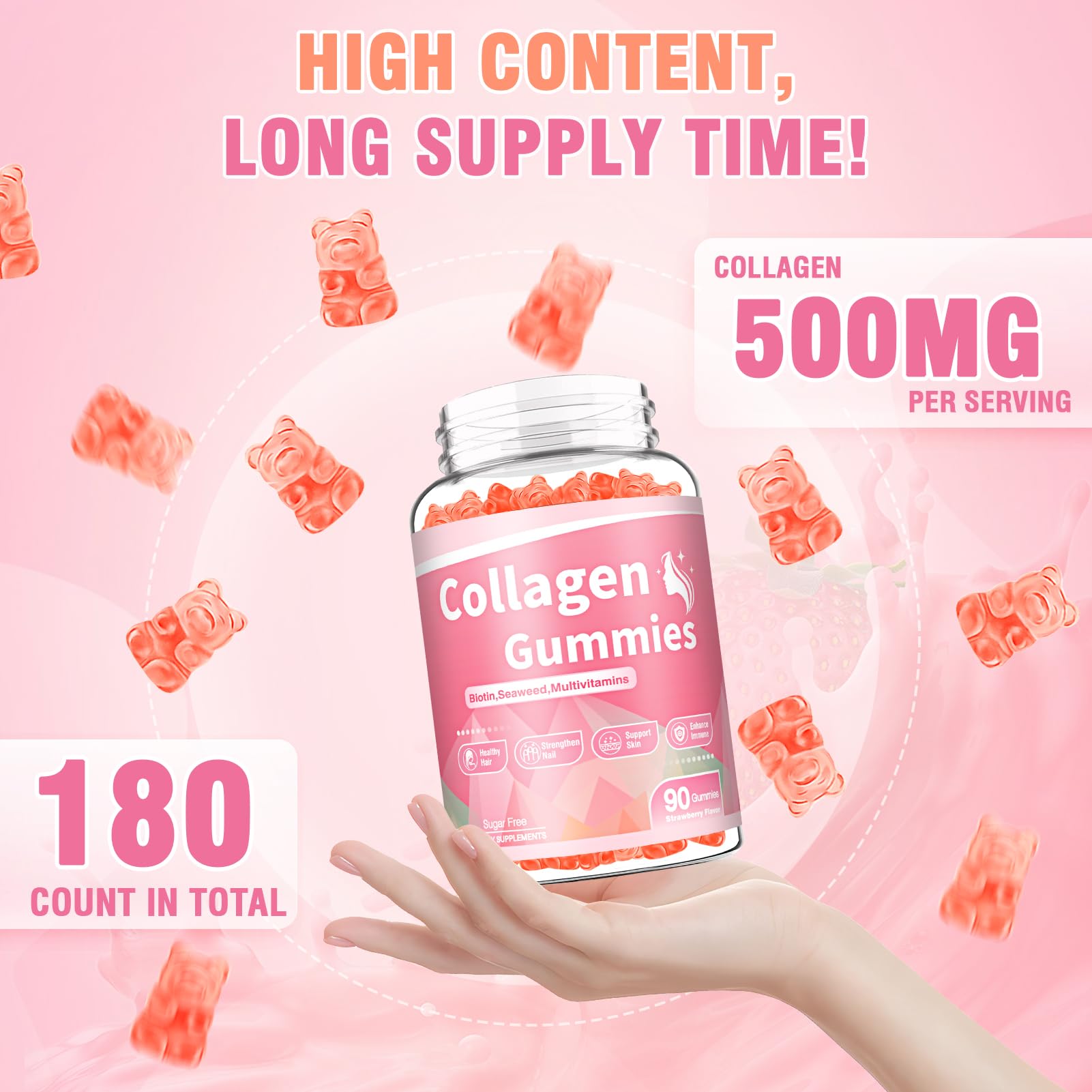 WyuuKi Collagen Gummies close-up of gummies