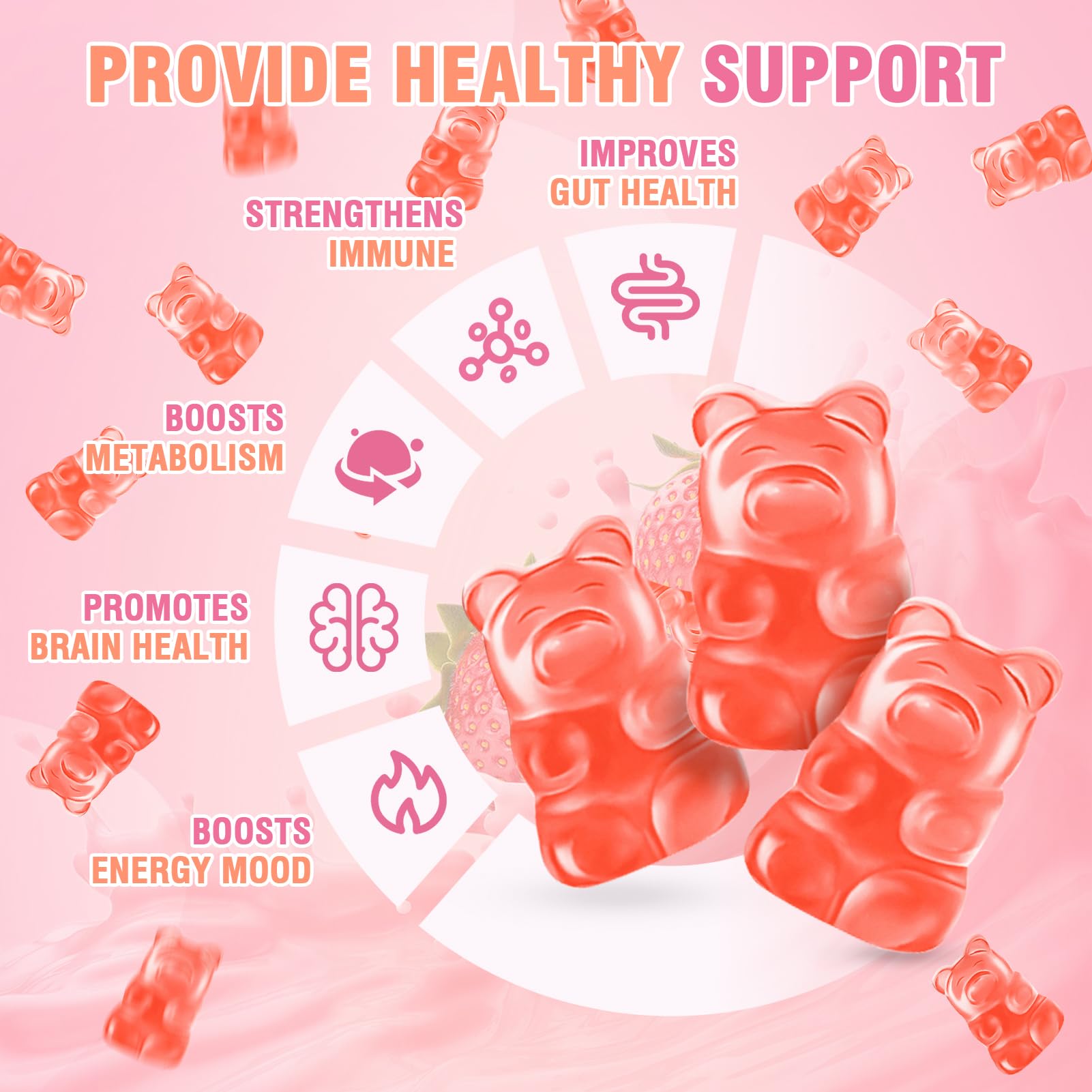 WyuuKi Collagen Gummies in a bowl for serving