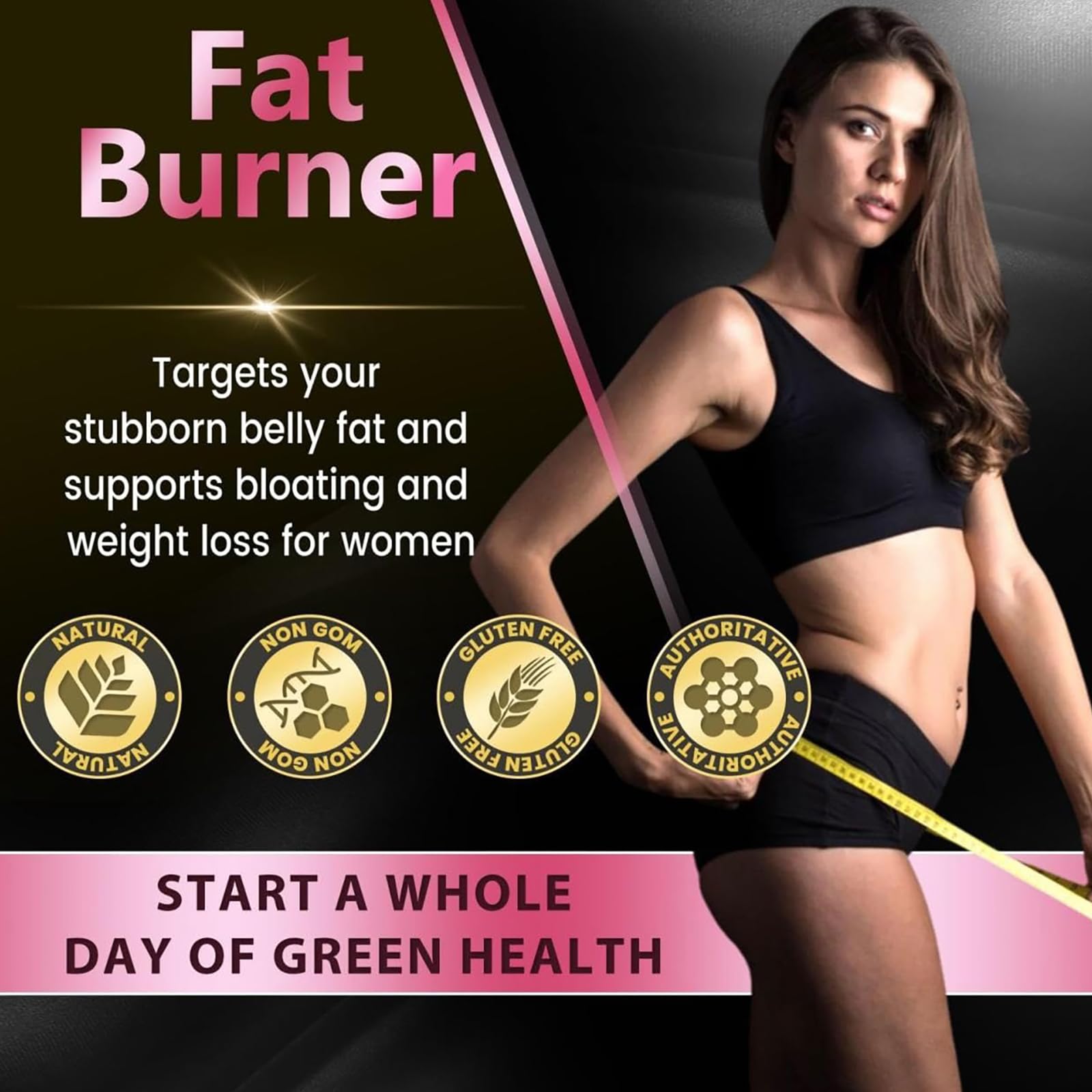 WZI Nighttime Fat Burner Capsules back view with ingredient list