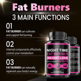 WZI Nighttime Fat Burner Capsules with a measuring tool for dosage