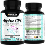 X Gold Health Alpha GPC product packaging and ingredients list