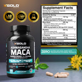 X Gold Health Ashwagandha Supplement ingredients list on packaging