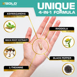 X Gold Health Ashwagandha Supplement with natural herbs displayed
