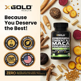 X Gold Health Herbal Complex Supplement capsule close-up