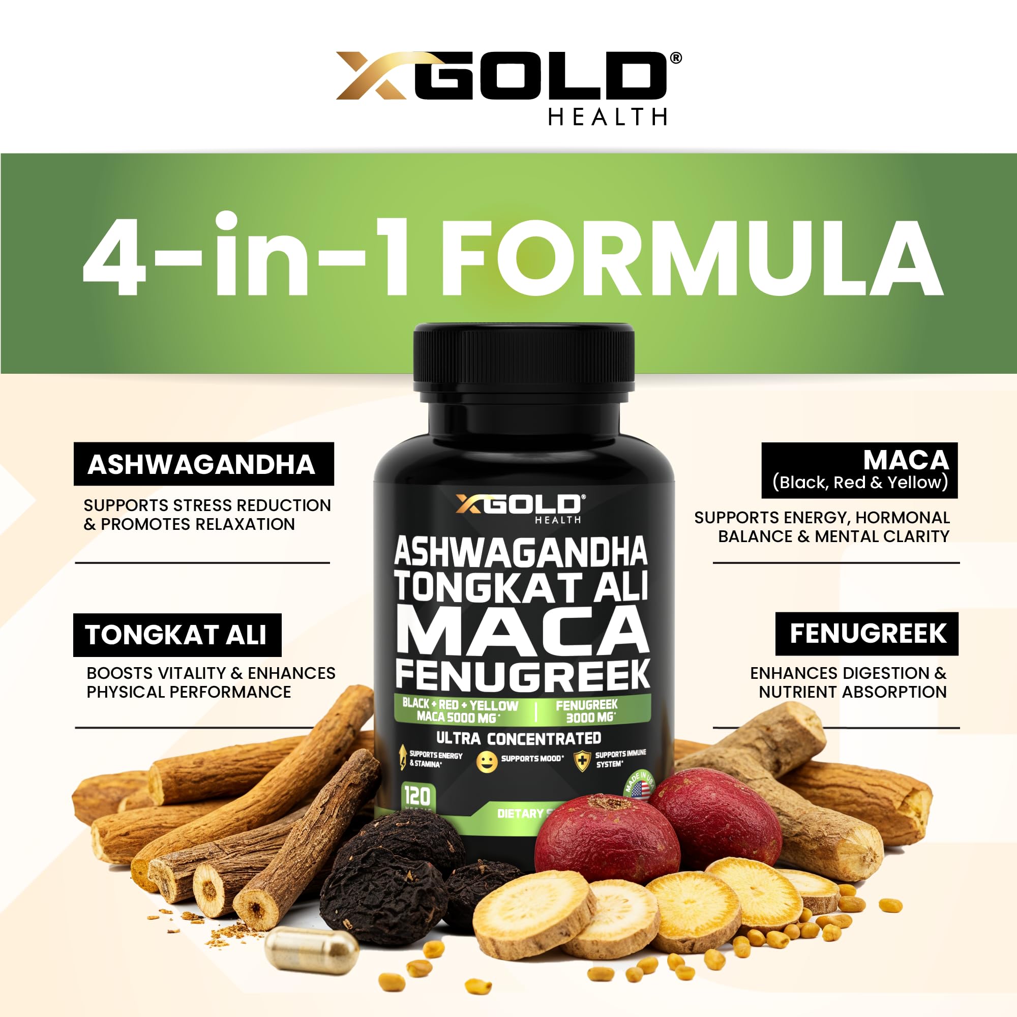 X Gold Health Herbal Complex Supplement packaging