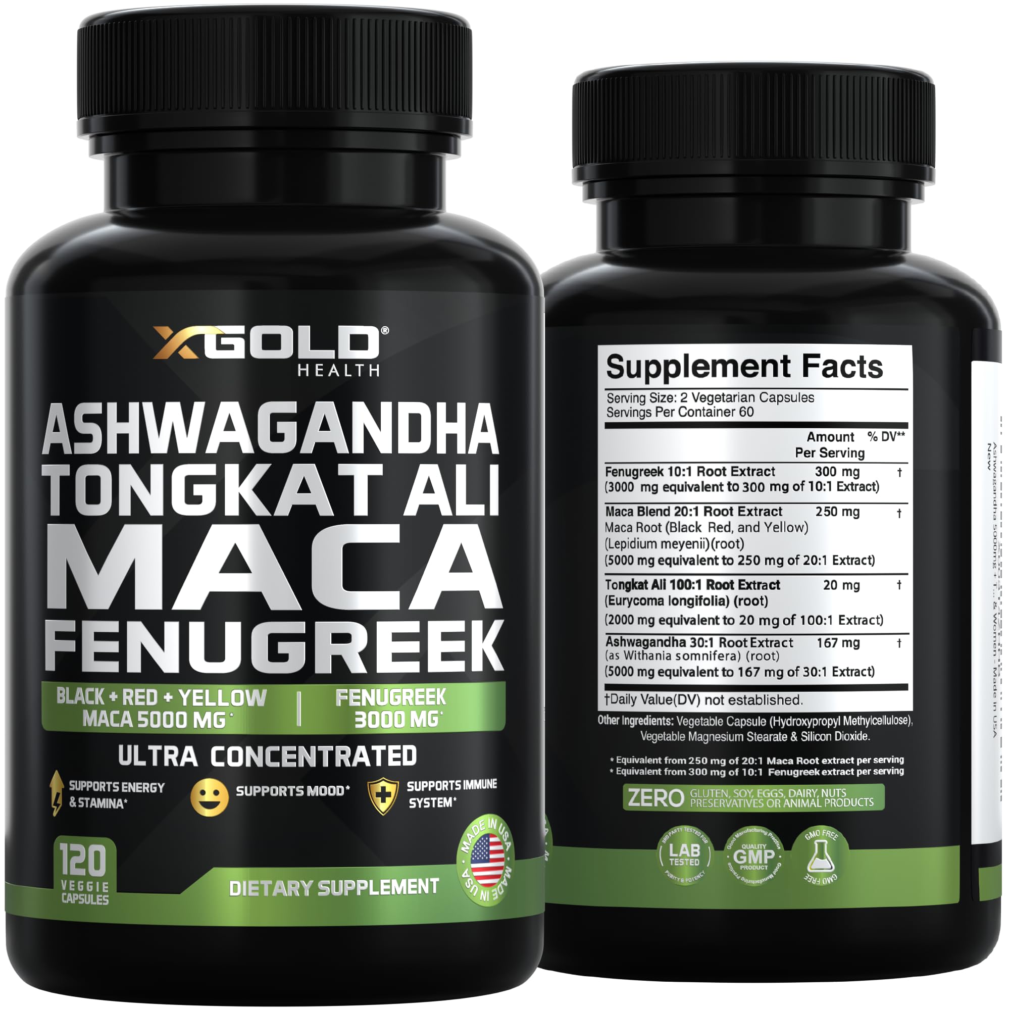 X Gold Health Herbal Complex Supplement with herbs