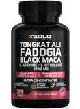 X Gold Health L-Arginine Complex front view with herbal extracts