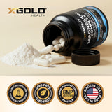 X Gold Health Magnesium Complex Supplement 500mg capsule close-up