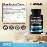 X Gold Health Magnesium Complex Supplement 500mg side view