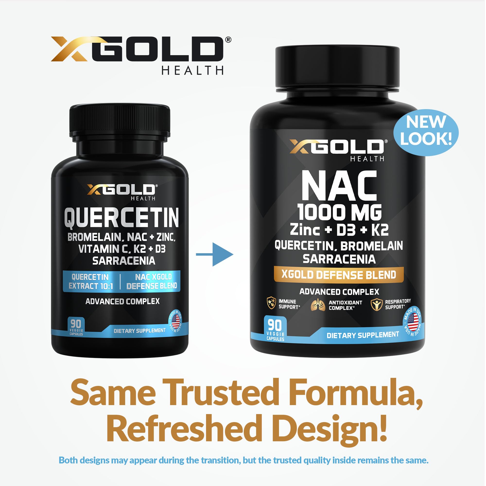 X Gold Health NAC 1000mg Supplement lifestyle scene with capsules