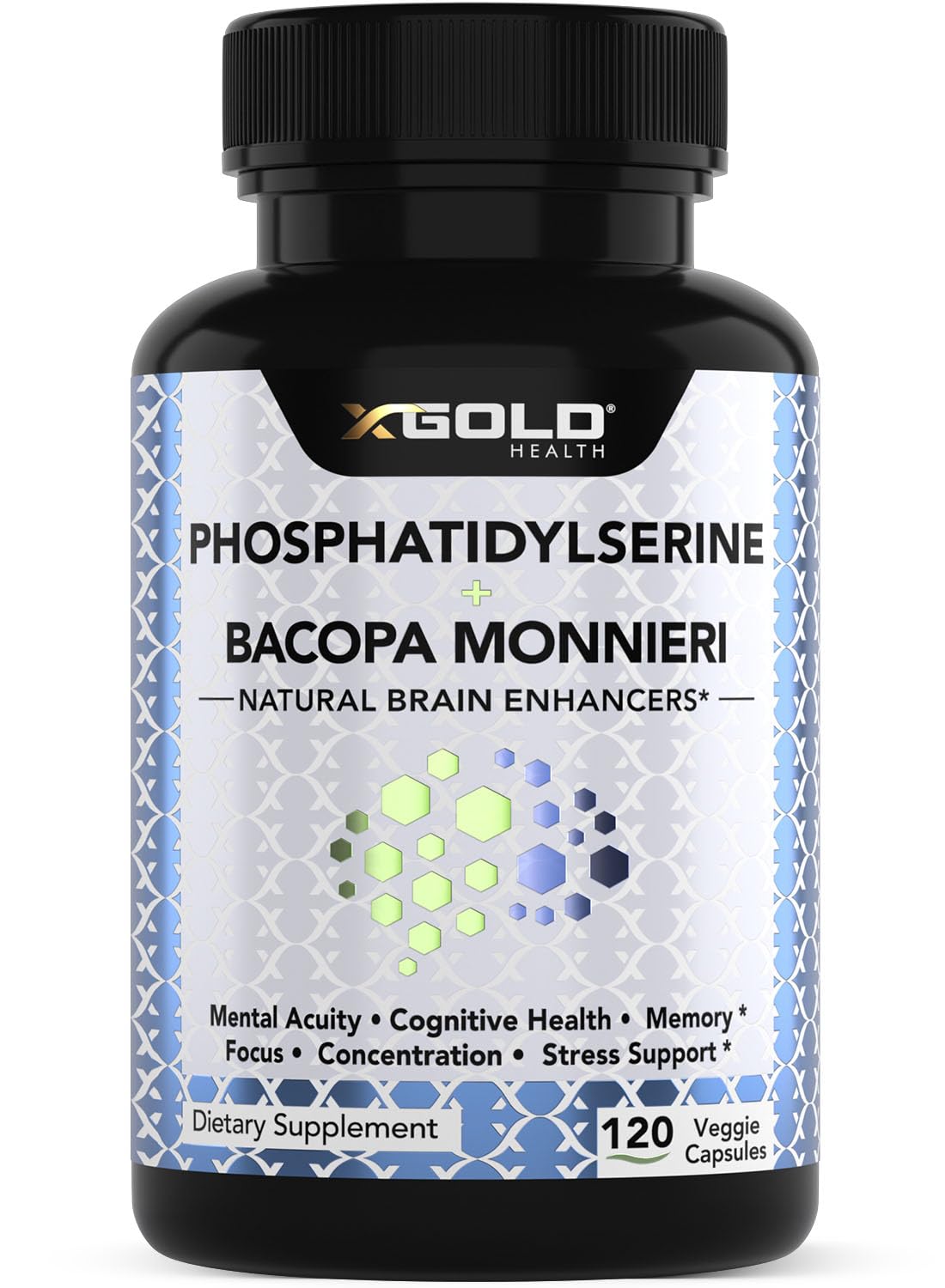 X Gold Health Nootropic Blend front view with packaging
