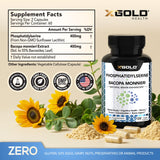 X Gold Health Nootropic Blend side view showing capsule