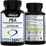 X Gold Health Palmitoylethanolamide with Luteolin capsules with measuring spoon