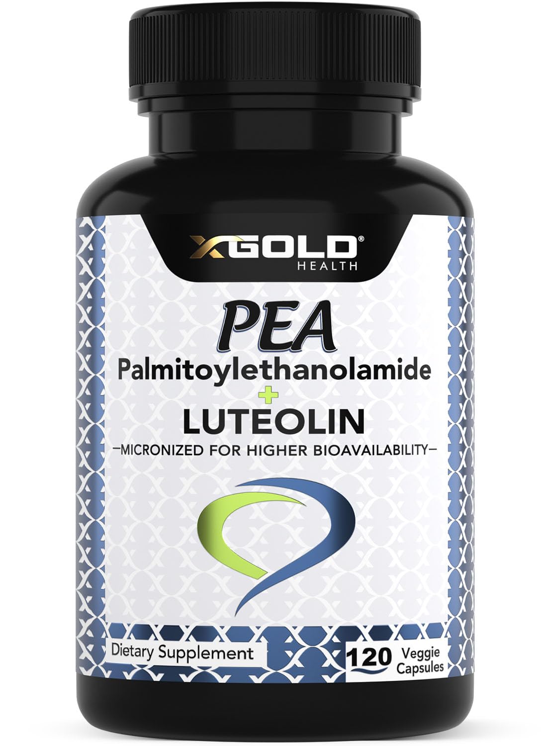 X Gold Health Palmitoylethanolamide with Luteolin supplement front view