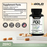 X Gold Health PQQ 20 mg Capsules side view