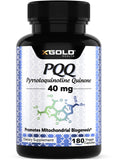 X Gold Health PQQ 40mg supplement bottle front view