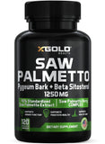 X Gold Health Saw Palmetto Supplement front view