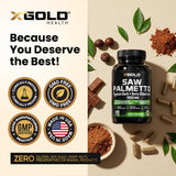 X Gold Health Saw Palmetto Supplement packaging