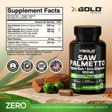 X Gold Health Saw Palmetto Supplement side view