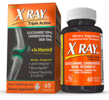 X Ray Dol Triple Action Joint Health Supplement 60 Tablets front view