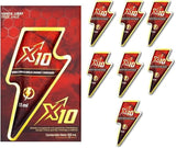 X10 Natural Supplement sachet showing Chontaduro, Guarana, Borojó