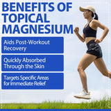 Xaarty Magnesium Oil Spray 300g back view with ingredients