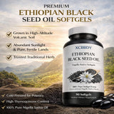 XCBBDY Black Seed Oil Softgels side view showing capsule